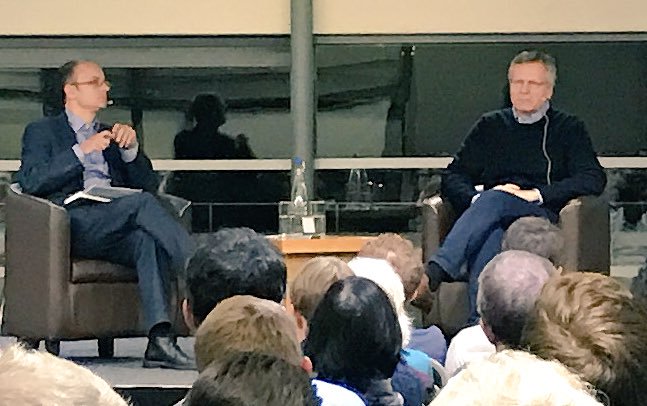 Made it to #economicsfest in time to hear @rodrikdani (here on stage with @ChrisGiles_ ) https://t.co/hMRkwpXMyT